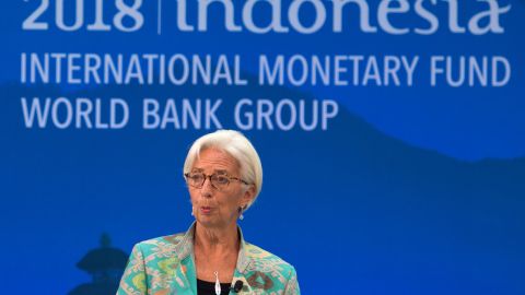 IMF chief Christine Lagarde has warned about the dangers of intensifying trade conflicts.