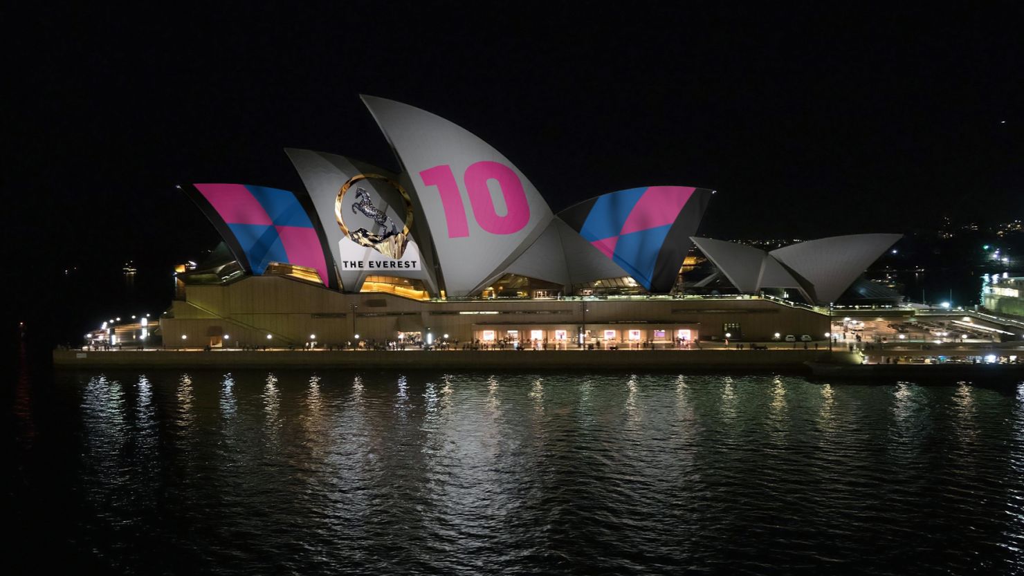 Protests broke out over a plan to light up the Sydney Opera House to advertize the upcoming Everest Cup horse race.