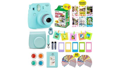 <strong>Fujifilm Instax Mini 9 ICE Blue Camera Accessories Bundle Kit </strong><strong>($19.95; </strong><a href="https://amzn.to/2CfLzCO" target="_blank" target="_blank"><strong>amazon.com</strong></a><strong>) </strong><br />