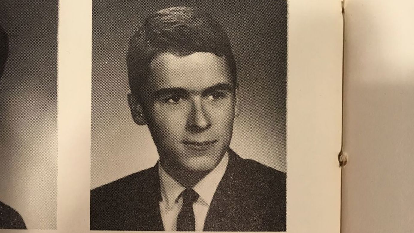 Bundy in his high school yearbook. According to his mother, Louise Bundy, Ted was "a very normal, active boy. He did all the things that most boys liked to do. Our son is the best son in the world."