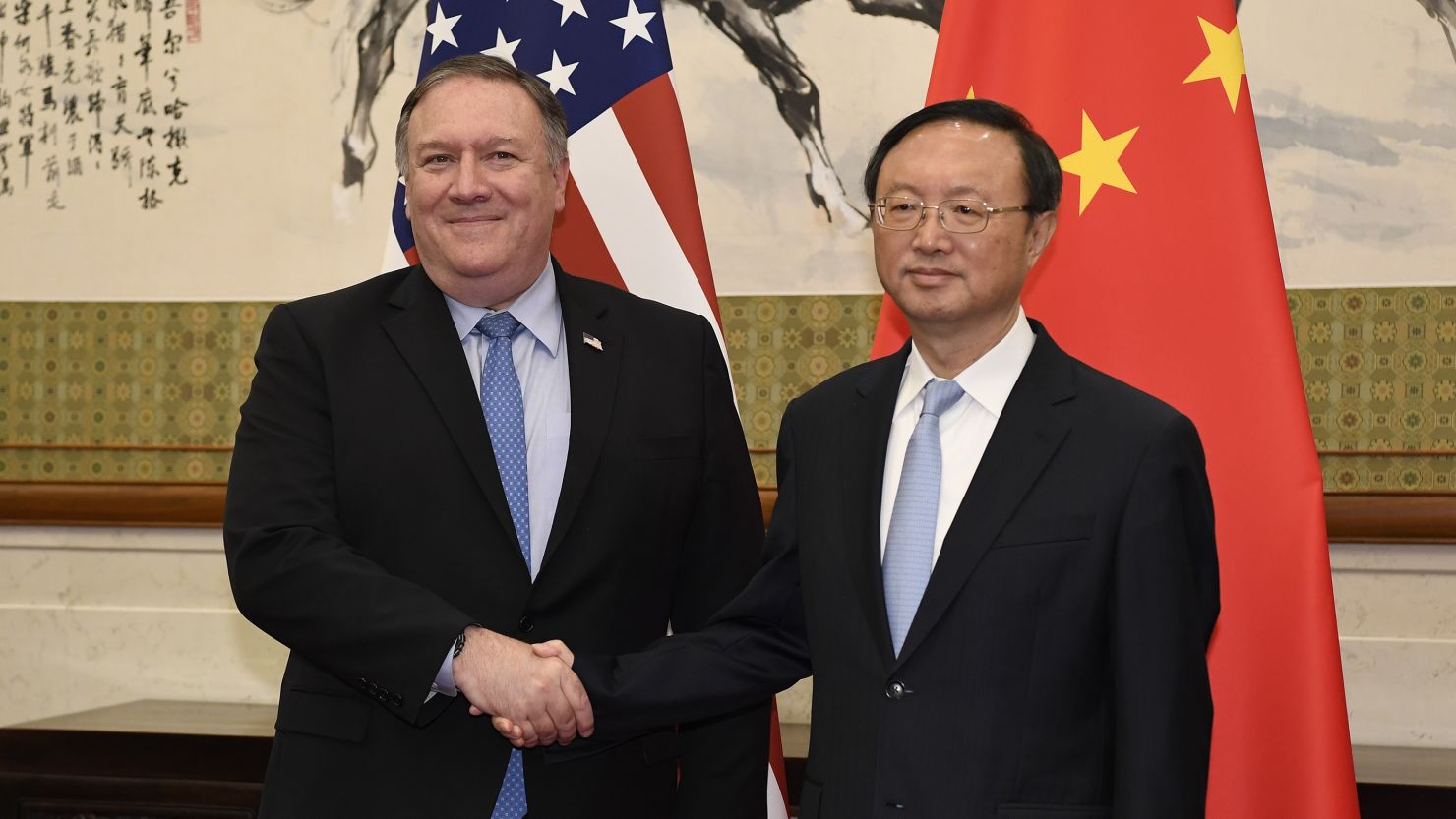 Mike Pompeo Meets with Chinese Foreign Minister Wang Yi
