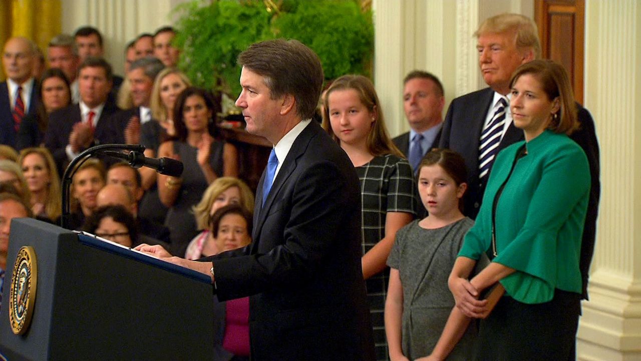 brett kavanaugh ceremonial swearing in female clerks sot erin vpx_00000125