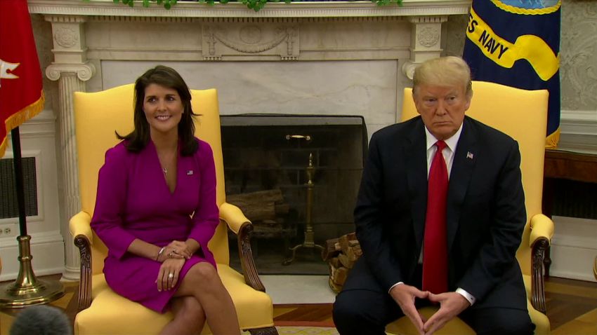 Nikki haley oval office resigning