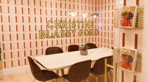 The Wing's Christine Blasey Ford room.