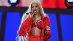 US rapper Cardi B performs onstage during the 2018 Global Citizen Festival: Be The Generation in Central Park on September 29, 2018 in New York City. (Photo by Angela Weiss / AFP)        (Photo credit should read ANGELA WEISS/AFP/Getty Images)