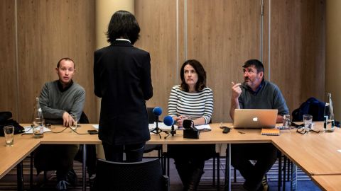 Grace Meng spoke to journalists at a press conference on Sunday.