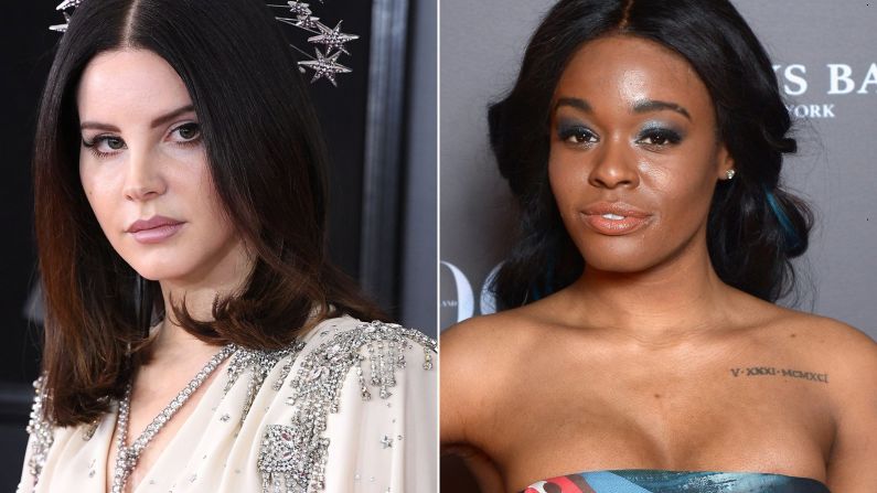Singer Lana Del Rey, left, is the latest celeb to have a beef with rapper Azealia Banks. The pair got into it over <a href="index.php?page=&url=https%3A%2F%2Fwww.cnn.com%2F2018%2F10%2F01%2Fentertainment%2Fkanye-west-13th-amendment%2Findex.html" target="_blank">Del Rey's comments about a Kanye West social media post</a>, and it soon escalated to Del Rey threatening Banks and Banks criticizing Del Rey's appearance.