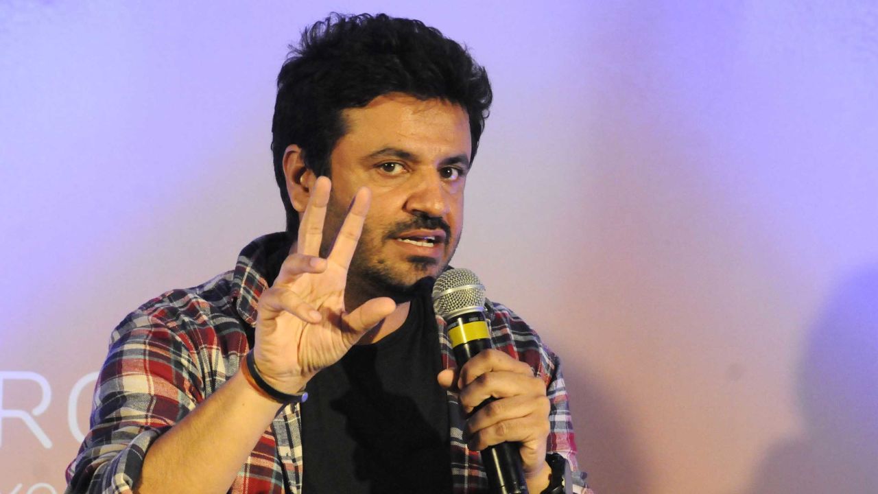 Indian film director, producer and screenwriter Vikas Bahl seen at an event on October 27, 2015 in Gurgaon, India.