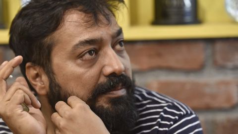 Bollywood filmmaker Anurag Kashyap seen at his office in Oshiwara on May 22, 2016 in Mumbai, India.