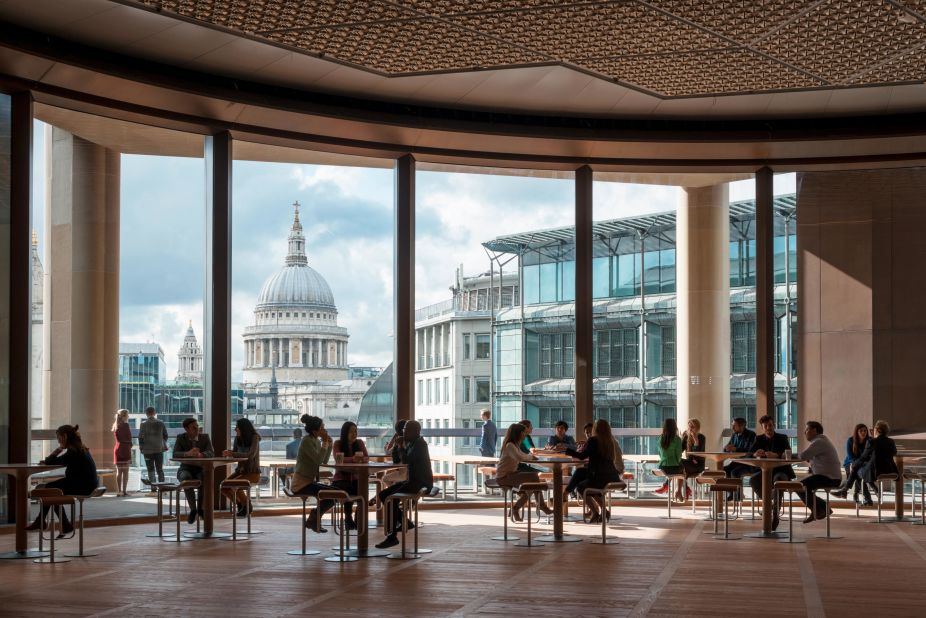 The 6th floor Pantry offers panoramic views of the city, including St. Paul's.