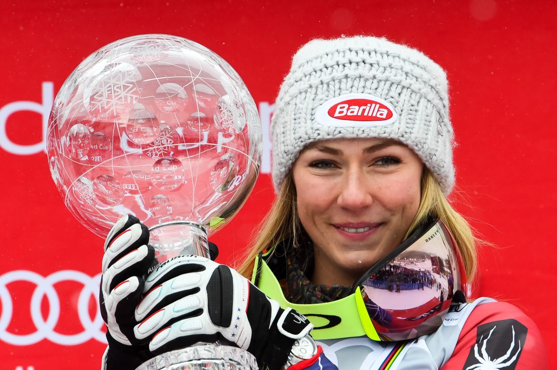 Mikaela Shiffrin won her third straight World Cup overall crown last season.