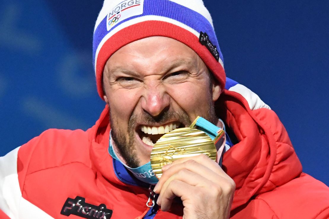 Aksel Lund Svindal won Olympic downhill gold at the age of 35 in Pyeongchang.