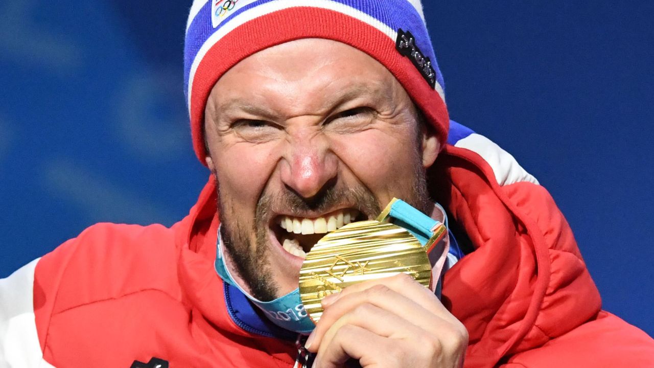 Aksel Lund Svindal won Olympic downhill gold at the age of 35 in Pyeongchang.   