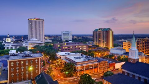 Downtown Tallahassee's skyline.