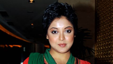 Indian actress Tanushree Dutta is seen at an event in Mumbai in 2012. She is one of a number of women who have recently come forward with accusations of assault and harassment at the hands of prominent Indian men in the entertainment and media industries.