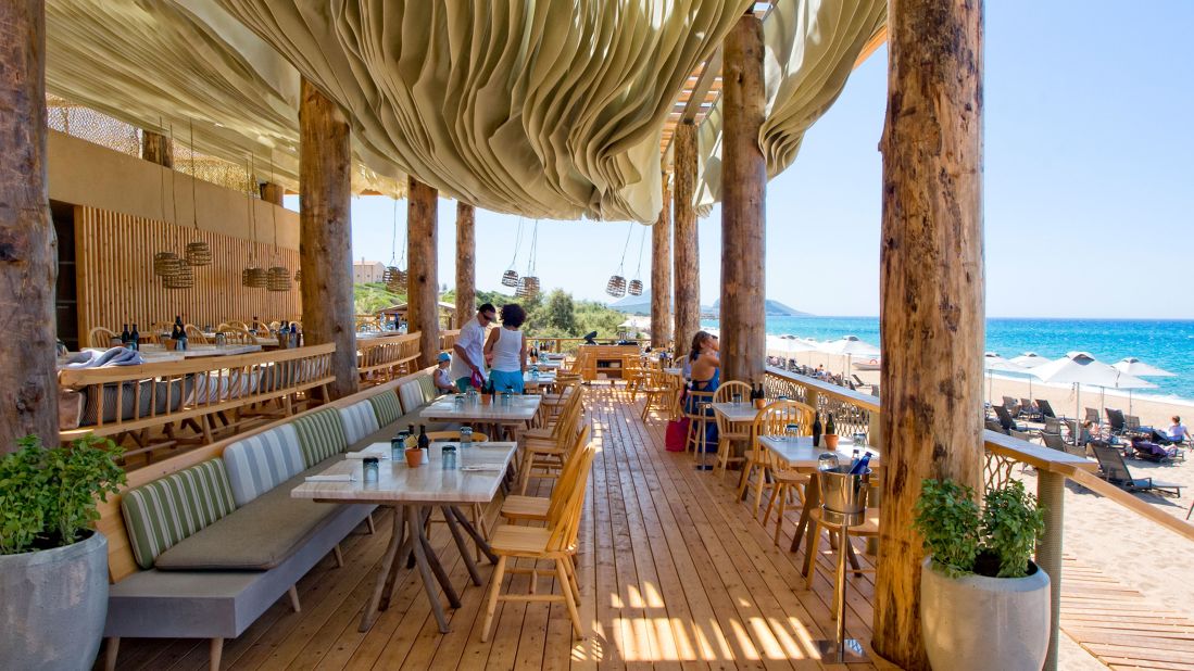 <strong>Hypnotic movement:</strong> The restaurant was designed by Greek architectural design company k-studio. "The architects took inspiration for the Barbouni roof from the dynamic and hypnotic movement of the waves of the sea in front of the restaurant," explains Sbokou-Constantakopoulou.