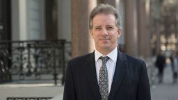 Christopher Steele, the former MI6 agent who set-up Orbis Business Intelligence and compiled a dossier on Donald Trump, in London where he has spoken to the media for the first time. 