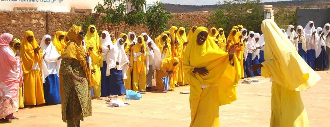 Somali girls at Galkayo Centre in Somalia where girls and their families are taught about dangers of FGM. 