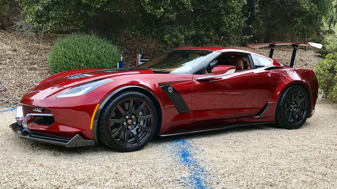 The Genovation GXE is an electric car made from a Chevrolet Corvette.