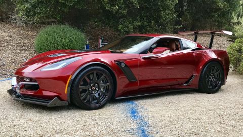 The Genovation GXE is an electric car made from a Chevrolet Corvette.