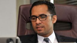 A file picture taken on April 23, 2015, shows Tanzanian businessman Mohammed Dewji at his office in Dar es Salaam. - Africa's youngest billionaire was kidnapped on October 11, 2018, by gunmen in Tanzania's economic capital Dar es Salaam, officials said. Dewji, 40, who heads the MeTL Group which operates in about 10 countries with interests in agriculture to insurance, transport, logistics and the food industry, was snatched as he entered the gym of a hotel in the city. (Photo by Khalfan SAID HASSAN / AFP)        (Photo credit should read KHALFAN SAID HASSAN/AFP/Getty Images)