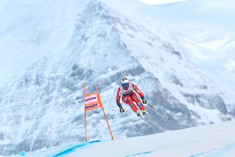 The downhill marathon that is Wengen's Lauberhorn course in the shadow of the Eiger begins January's season of Classic races in the Alps. 