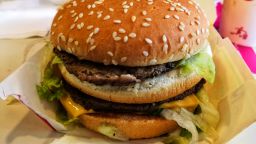 Shah Alam, Selangor Malaysia - September 2018 :Big Mac is a beef burger sold by McDonald's.It's consists of two beef, lettuce,cheese, pickles, and onions, served in a three-part sesame seed bun. ; Shutterstock ID 1195920244; Job: -