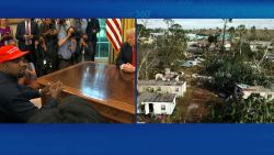 kanye west white house meeting hurricane michael split