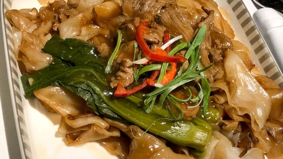 The really good: Beef with noodles.