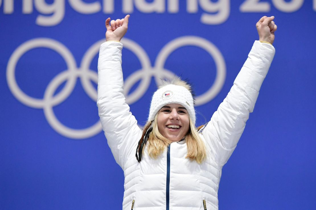 Ester Ledecka stormed to Olympic super-G victory in Pyeongchang.