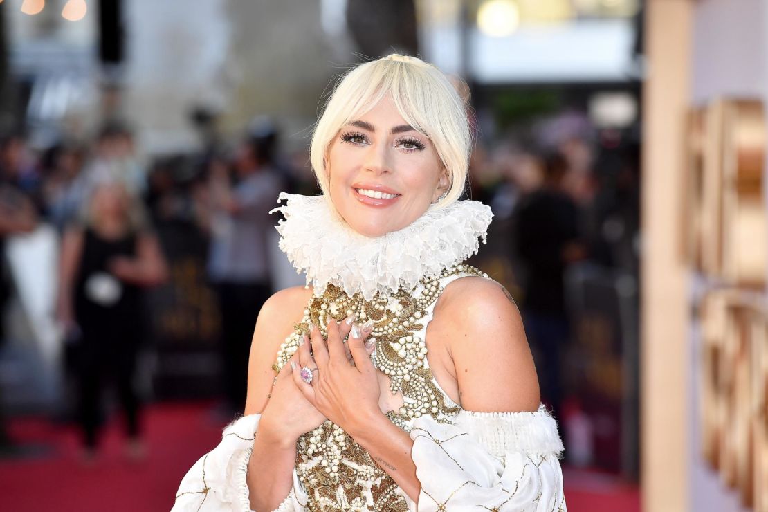 Lady Gaga at 'A Star Is Born' UK Premiere in 2018 London.