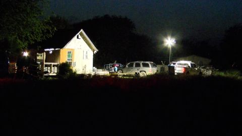 Four people were fatally shot at this house in Taft, Texas.
