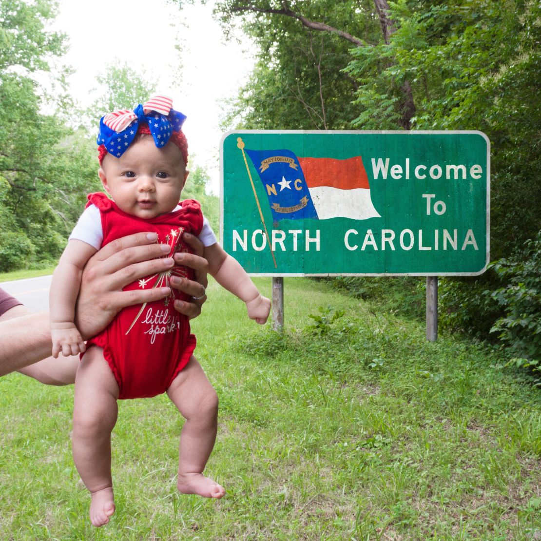 Harper Yeats visits North Carolina during her cross-country adventure.  