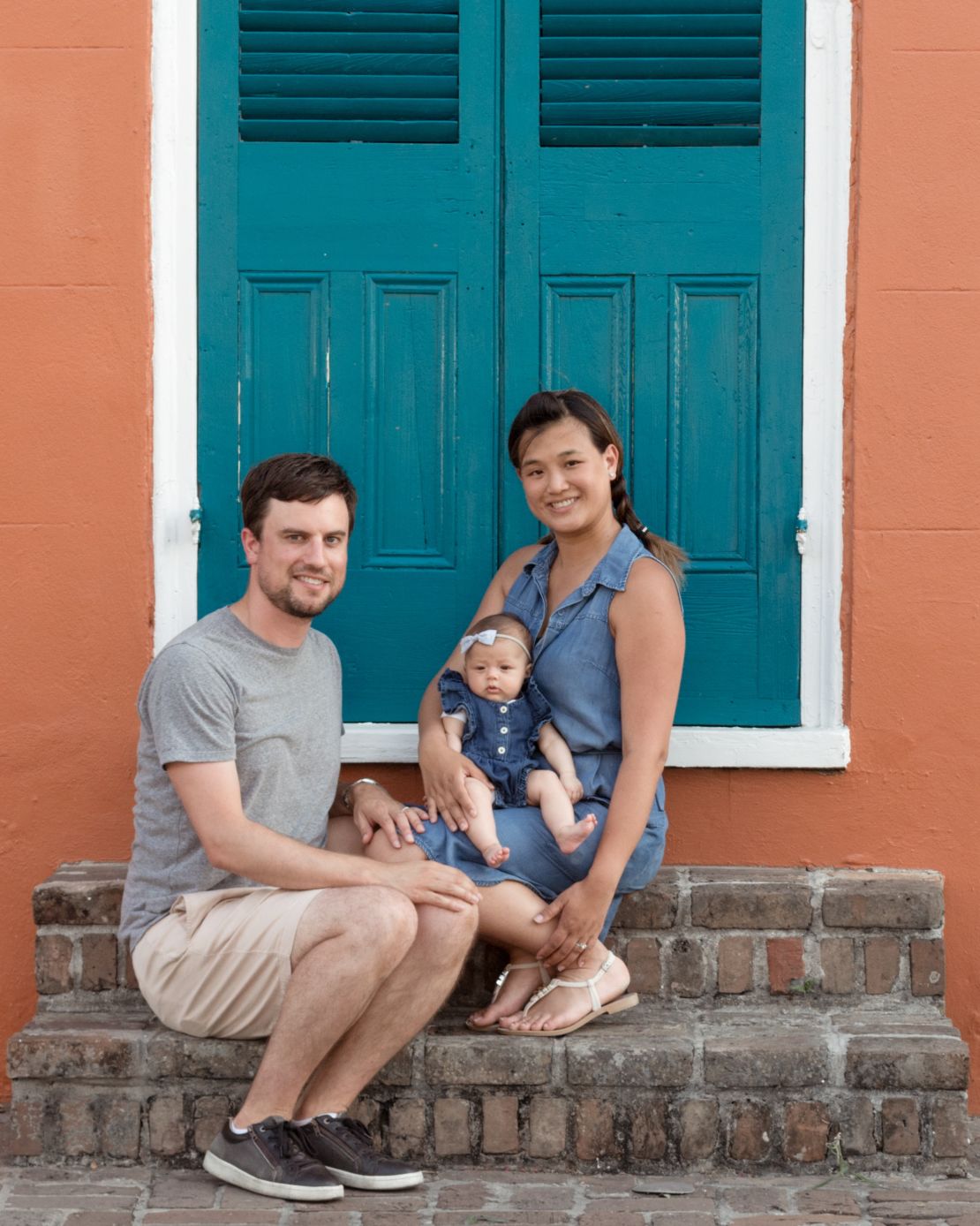 Tristan Yeats, Cindy Lim and  Harper in New Orleans.