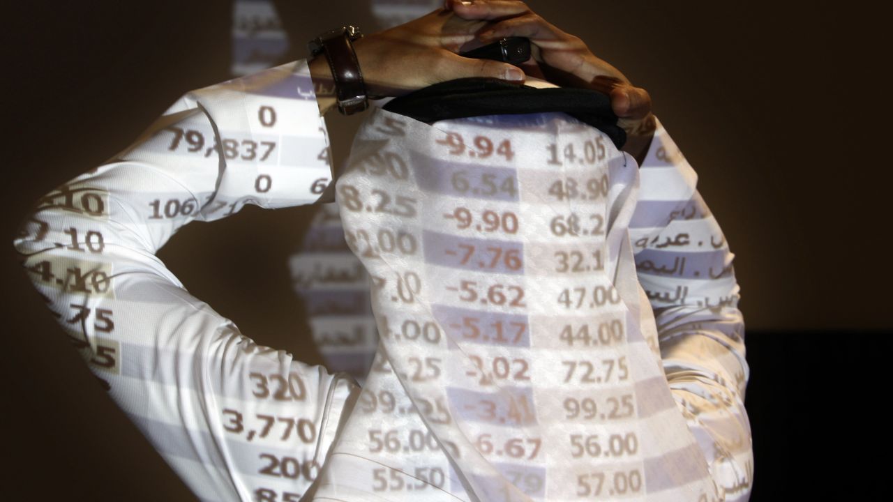 The Saudi stock market sharply fell Sunday after President Donald Trump threatened "severe punishment" over the disappearance of Washington Post contributor Jamal Khashoggi.
