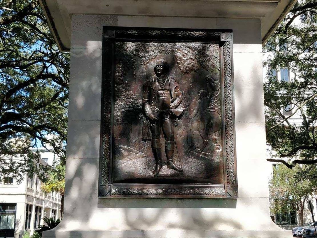 The Nathanael Greene monument in Savannah, Georgia.