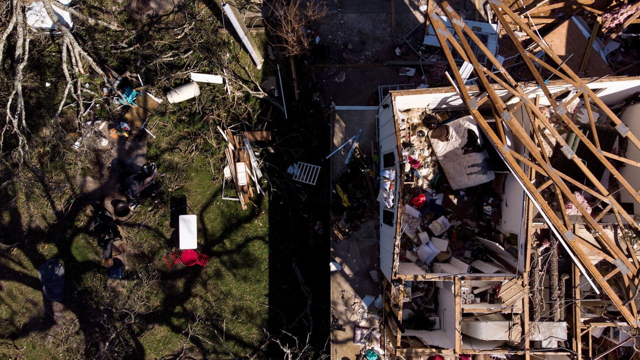Hurricane Michael's aftermath in Panama City, Florida.