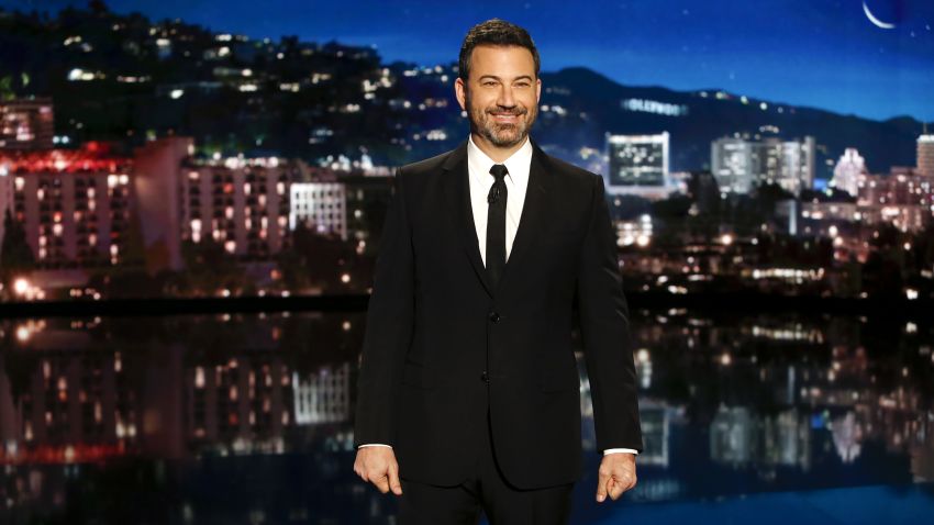 JIMMY KIMMEL LIVE! - "Jimmy Kimmel Live!" airs every weeknight at 11:35 p.m. EDT and features a diverse lineup of guests that include celebrities, athletes, musical acts, comedians and human interest subjects, along with comedy bits and a house band. The guests for Thursday, October 11 included Dakota Johnson ("Suspiria" and "Bad Times at the El Royale"), Ike Barinholtz ("The Oath"), and musical guest Tom Morello with Portugal. The Man and Whethan. (Randy Holmes via Getty Images)
JIMMY KIMMEL