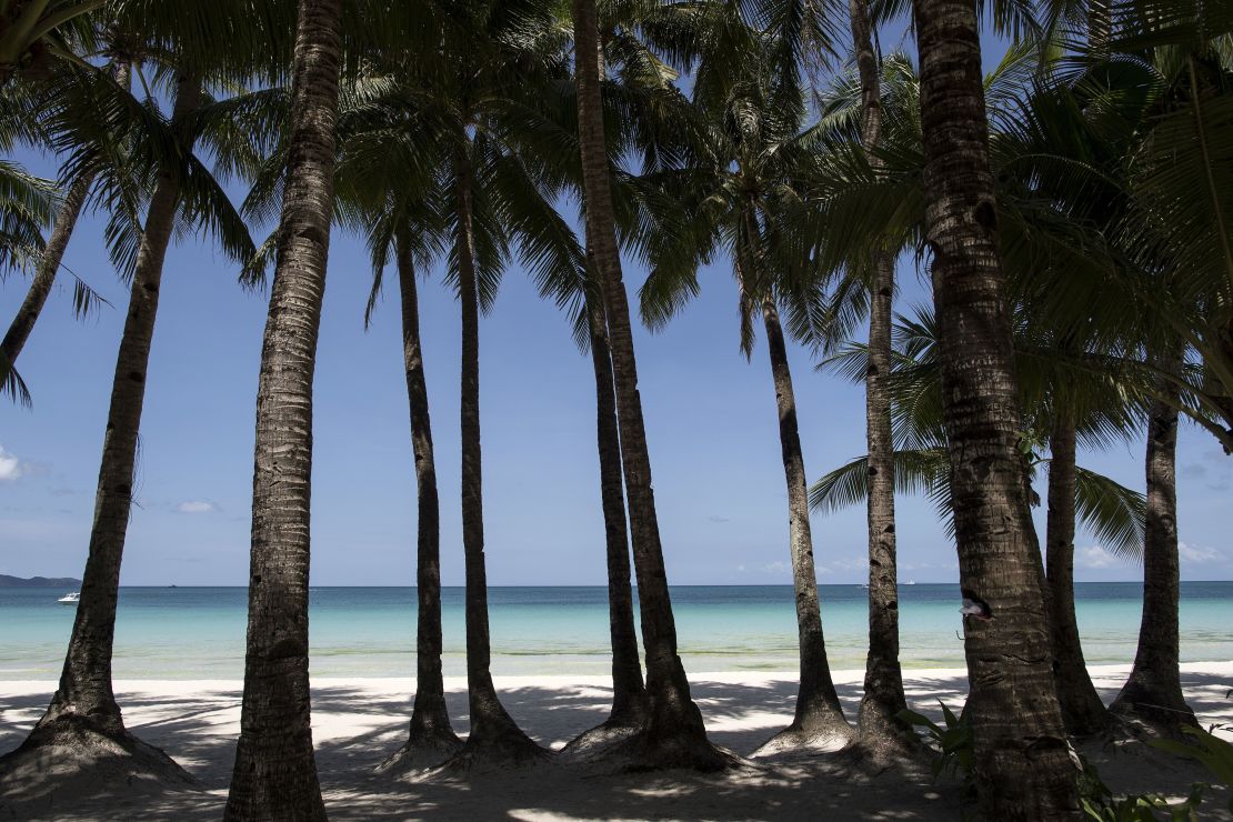 Boracay's beaches were empty during the shutdown.