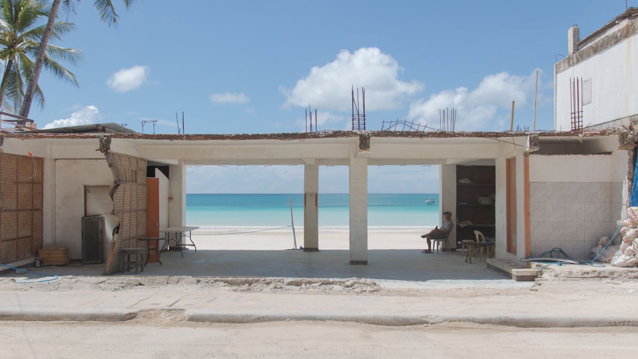 <strong>Demolitions: </strong>Boracay rehabilitation work includes the demolition of illegal structures on beaches, wetlands and forestlands. 
