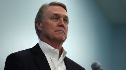 WHITE SULPHUR SPRINGS, WV - FEBRUARY 01: U.S. Sen. David Perdue (R-GA) listens during a news briefing at the 2018 House & Senate Republican Member Conference February 1, 2018 at the Greenbrier resort in White Sulphur Springs, West Virginia. Congressional Republicans gather at their annual retreat, hosted by the Congressional Institute, to discuss legislative agenda for the year. (Photo by Alex Wong/Getty Images)