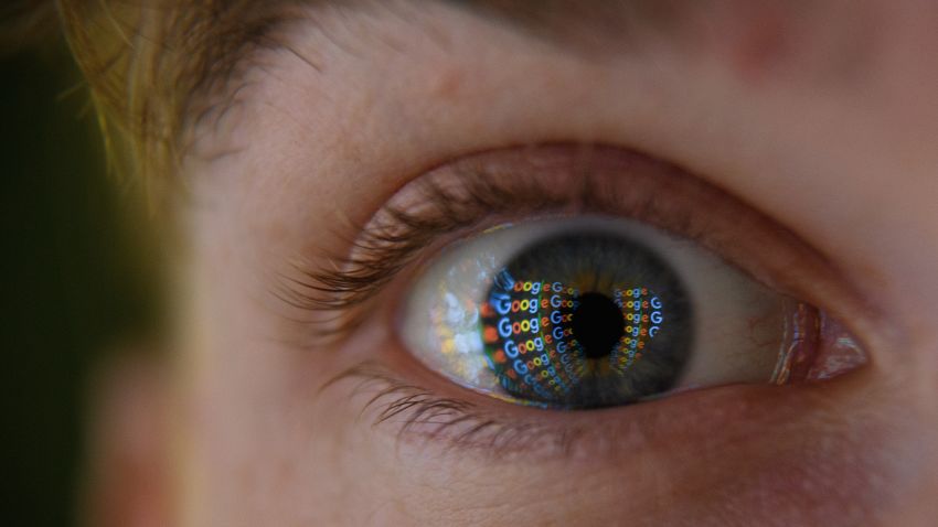 LONDON, ENGLAND - AUGUST 09:  In this photo illustration, an image of the Google logo is reflected on the eye of a young man on August 09, 2017 in London, England. Founded in 1995 by Sergey Brin and Larry Page, Google now makes hundreds of products used by billions of people across the globe, from YouTube and Android to Smartbox and Google Search.  (Photo by Leon Neal/Getty Images)