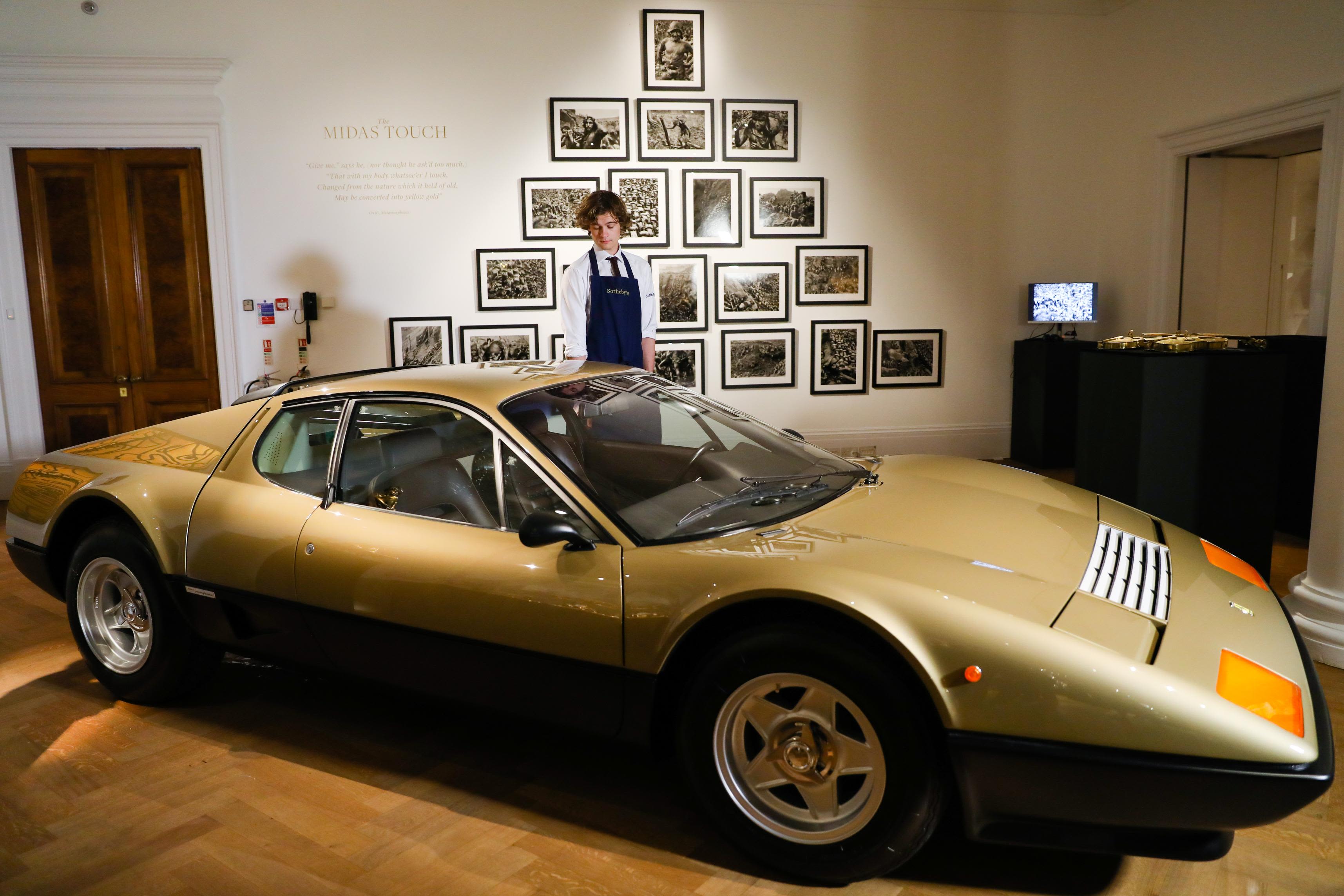 Sotheby's 'Midas Touch' sale to include a gold Ferrari