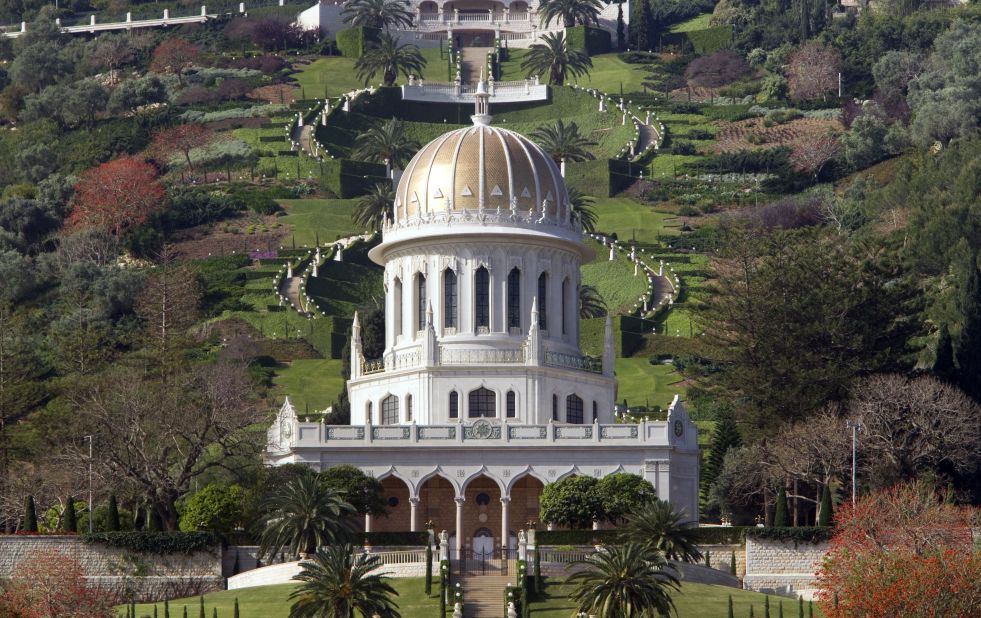 In the Israeli port city of Haifa, future erosion from rains and rising sea levels will eat away at the foundations of such wonders as the terraced gardens and the golden Shrine of Bab.