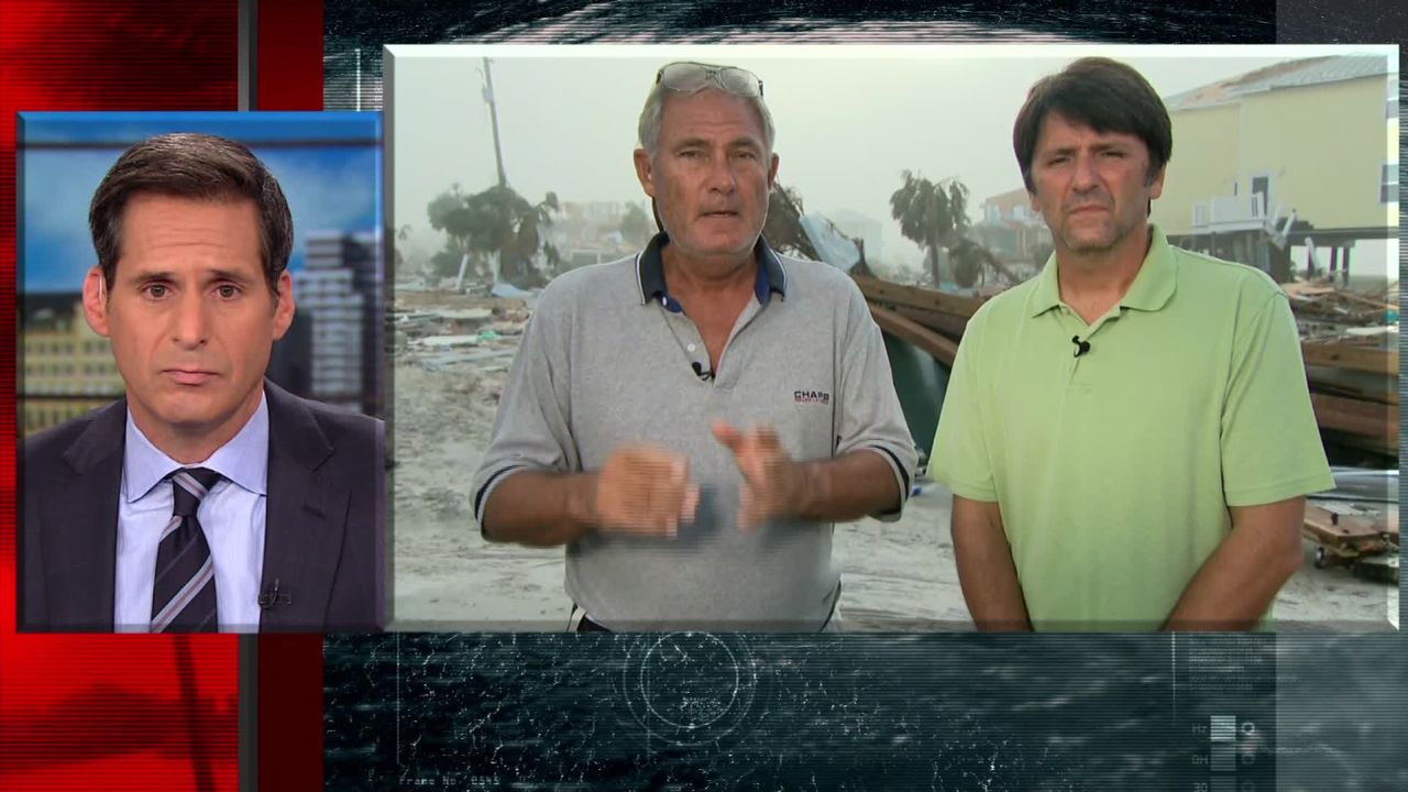 Lebron Lackey and Russell King, the owners of one of the few surviving houses in Mexico Beach, Florida, spoke to CNN's John Berman on Tuesday morning.