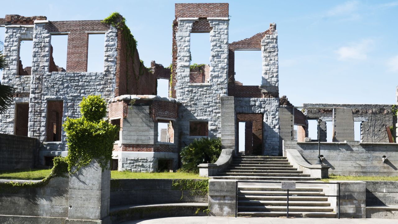 <strong>The ruins of an Carnegie mansion</strong>. The Dungeness Mansion was built in 1884 as a winter home for Thomas Carnegie, his wife Lucy and their children. By 1916, the mansion had been expanded to about 35,000 square feet, but it was ruined in a 1959 fire. The remains are a popular spot to visit. 