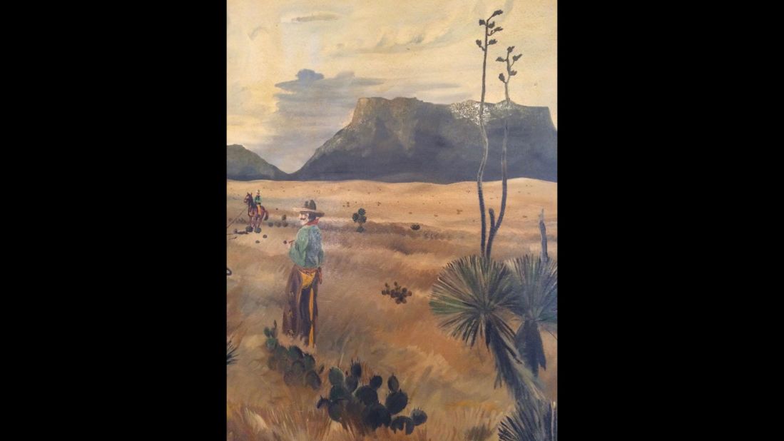Building 98 is home to murals illustrating southwestern culture and landscapes painted by German POWs during World War II.