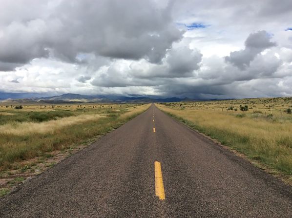 A stretch of road that seemingly goes on forever, Ranch to Market Road 505 between Valentine and Fort Davis, is picture-perfect West Texas.