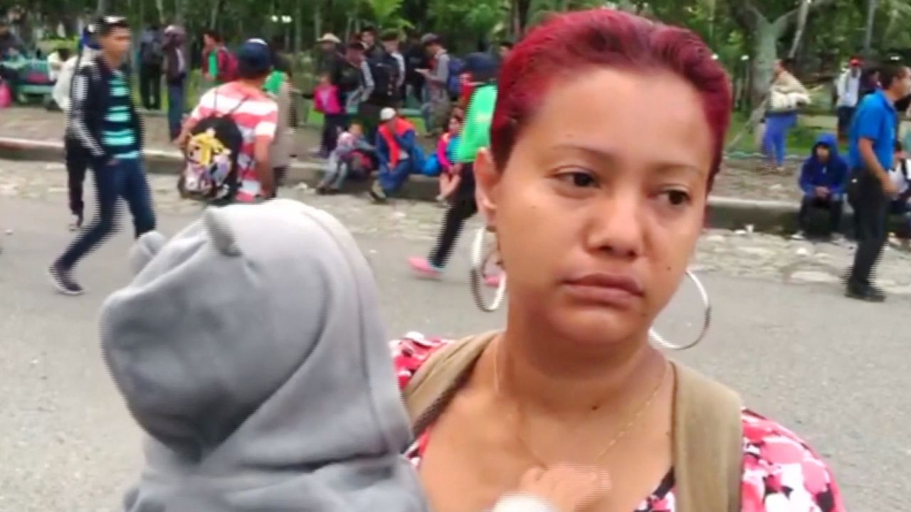 honduras caravan mother 