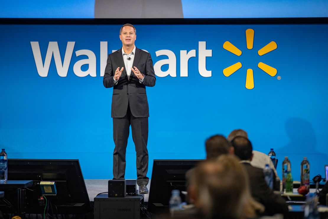 "We're changing. We're adapting. We continue to transform the company," Walmart CEO Doug McMillon told investors on Tuesday.